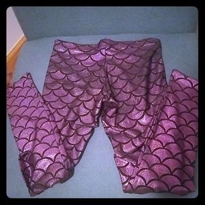Black Milk purple mermaid leggings